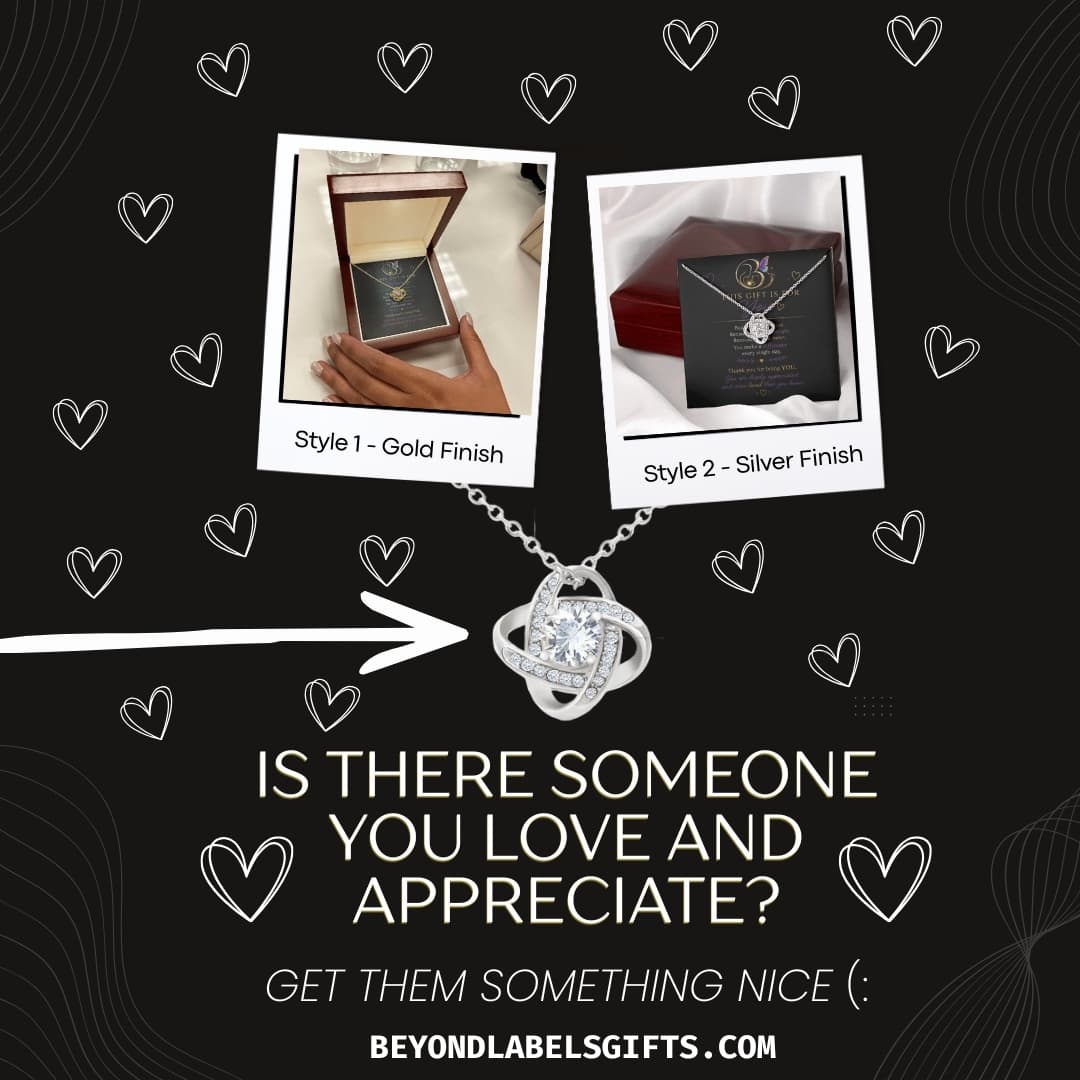 Gift advertisement for a personalized necklace