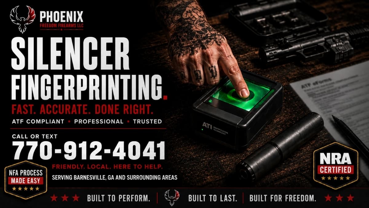 Wide firearms fingerprinting advertisement